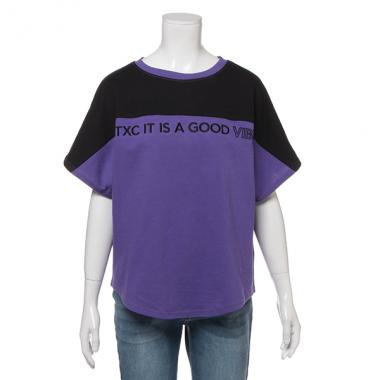 USAコットン バイカラービッグTシャツ