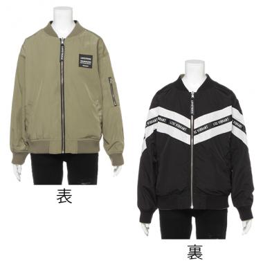 ボックスシリコンリバーシブルブルゾン