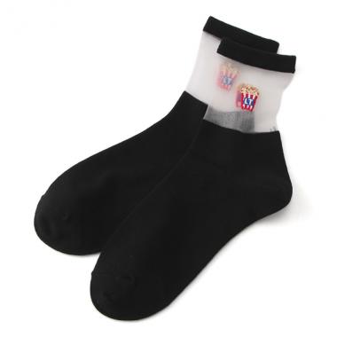 モチーフシースルーソックス