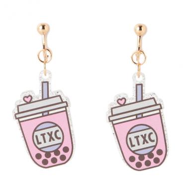 タピオカモチーフイヤリング