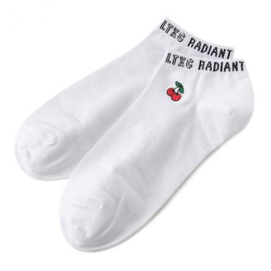 ワンポイント刺しゅうロゴスニーカーインソックス