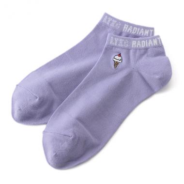 ワンポイント刺しゅうロゴスニーカーインソックス