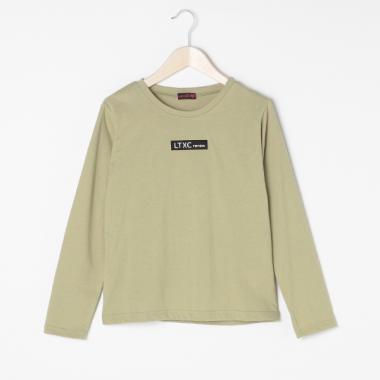 ボックスロゴ刺しゅうTシャツ