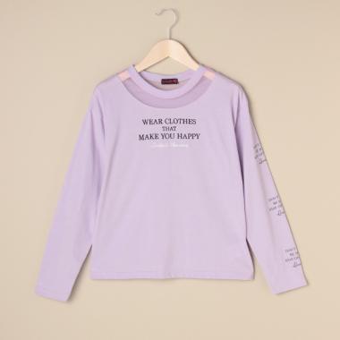 衿チュールロゴTシャツ