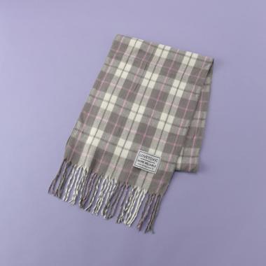 チェック柄マフラー