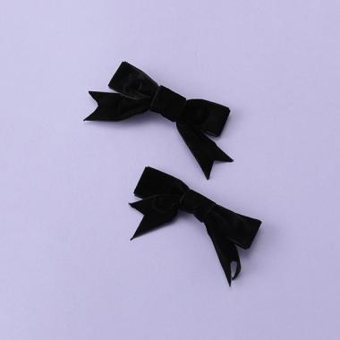 ベロアリボンクリップ2個セット