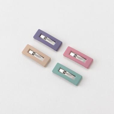 カラースクエアパッチンピン4個セット