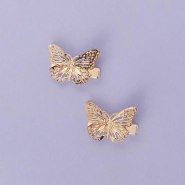 蝶モチーフヘアピン2個セット