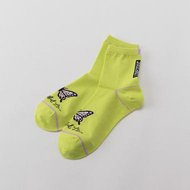 蝶×ロゴクルーソックス