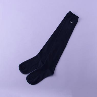 ワンポイント刺しゅうニーハイソックス