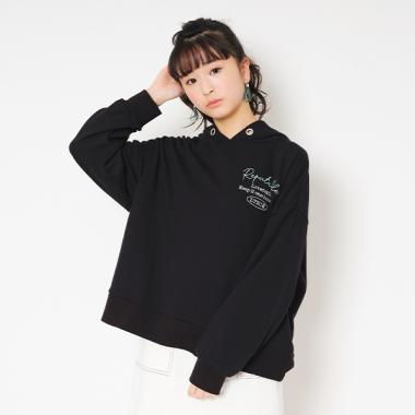 裏毛 バックプリントパーカー