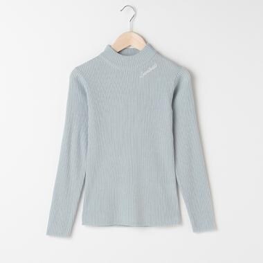 マシンウォッシャブル リブニットハイネックセーター