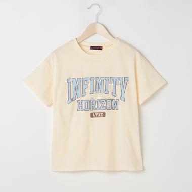 カレッジロゴプリント半袖Tシャツ