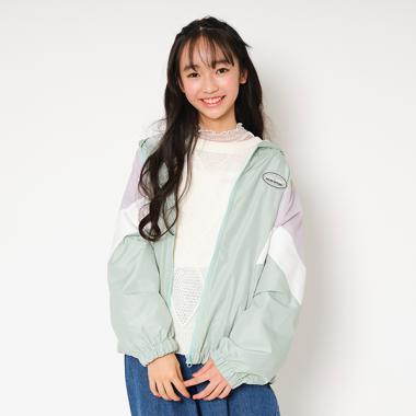 配色切り替えブルゾン