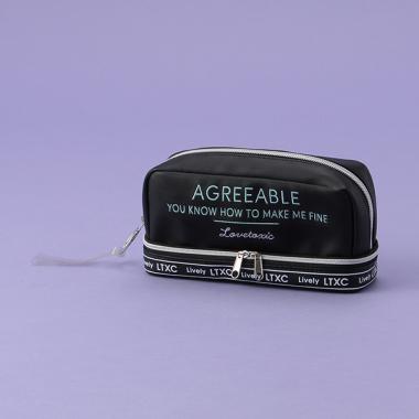 下ポケットラインロゴペンポーチ