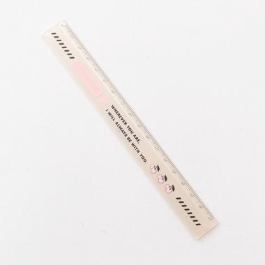 ロゴ×チェリー17cm定規