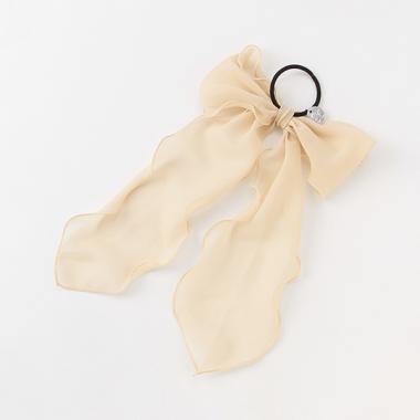 オーガンジーリボンヘアポニー