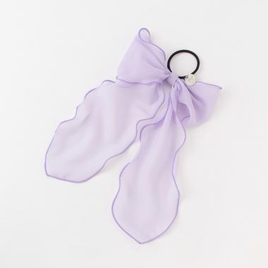 オーガンジーリボンヘアポニー