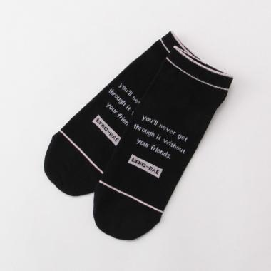 ボックスロゴラインスニーカーインソックス