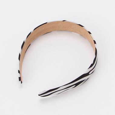 サテン調ワイドカチューシャ