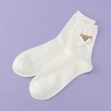 くまリボンクルーソックス