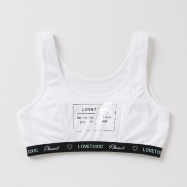 箔プリントタンクハーフトップ