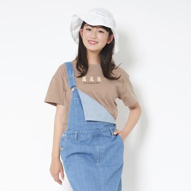 ベアー刺しゅう半袖Tシャツ