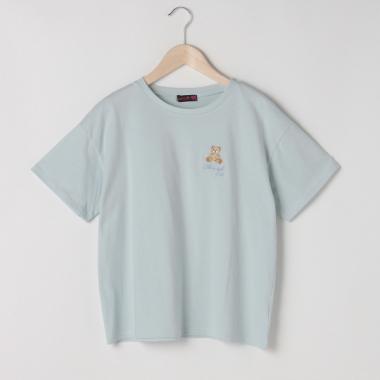 ワンポイント刺しゅう半袖Tシャツ