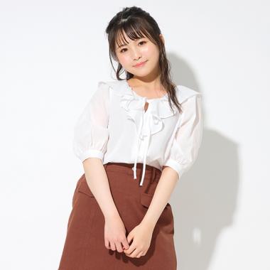 フレアカラーブラウス