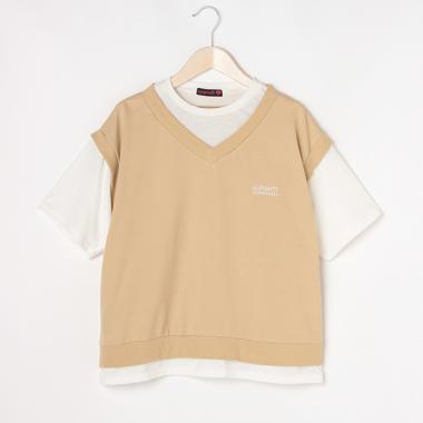 ベストレイヤード半袖Tシャツ