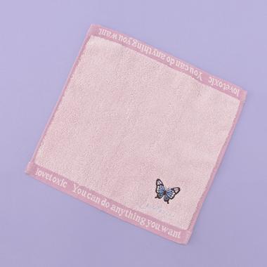 ワンポイント刺しゅうタオル