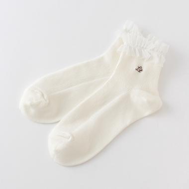 チュールフリルクルーソックス