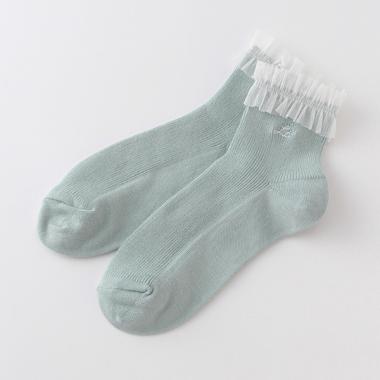 チュールフリルクルーソックス