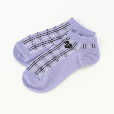 チェック柄スニーカーインソックス