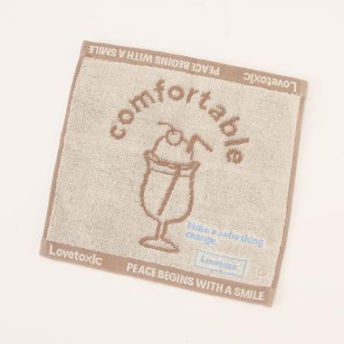 ソーダ柄ハンドタオル