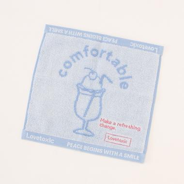 ソーダ柄ハンドタオル