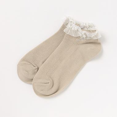 チュールレーススニーカーインソックス