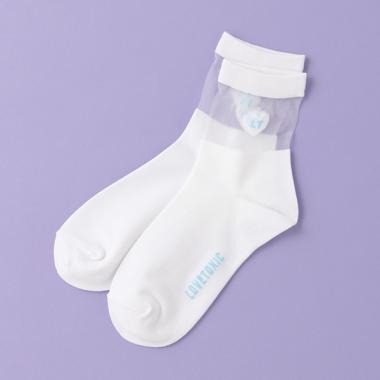 モチーフシースルーソックス