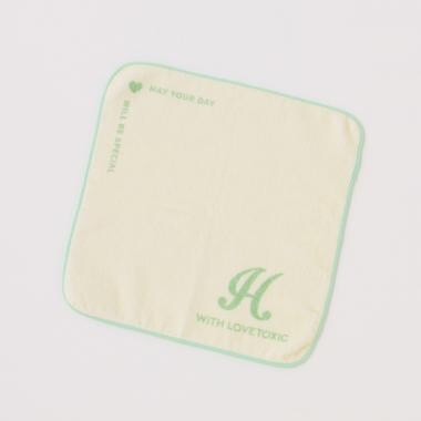 イニシャルタオルハンカチ