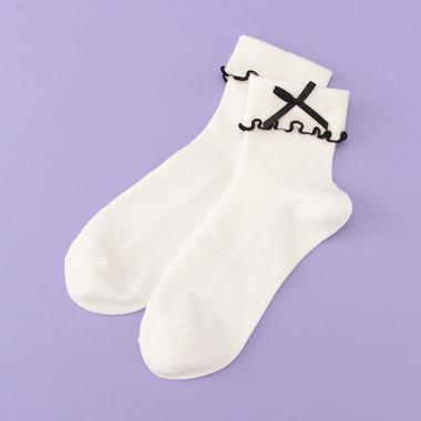 折り返しメローリブクルーソックス