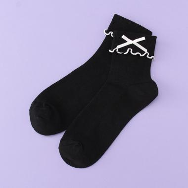 折り返しメローリブクルーソックス