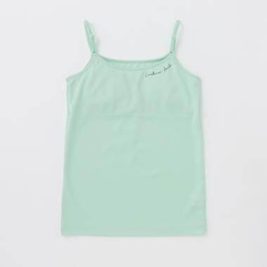 ロゴプリントカップつきキャミソール