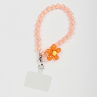 フラワービーズストラップ