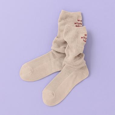 リブくしゅくしゅソックス