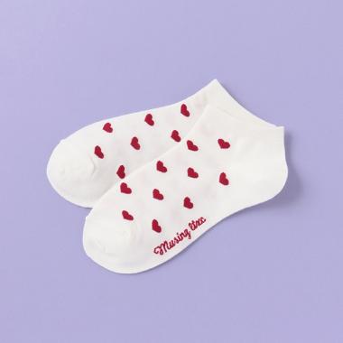 ハート総柄スニーカーインソックス