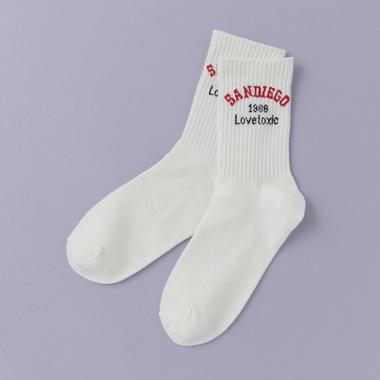 カレッジロゴリブソックス