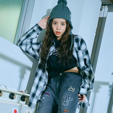 【LTXC】【インナーつき】オンブレチェックシャツ