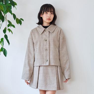 チェックジャケットSETUP