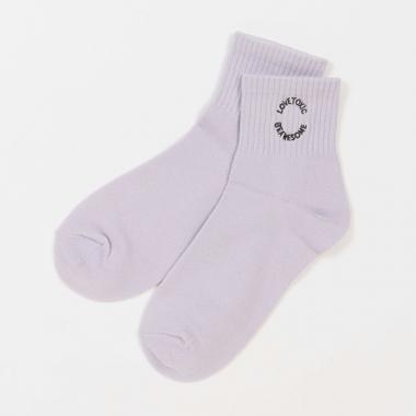 サークル刺しゅうクルブシ丈ソックス