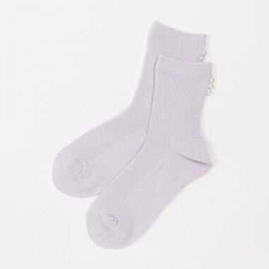 バックパール風クルーソックス